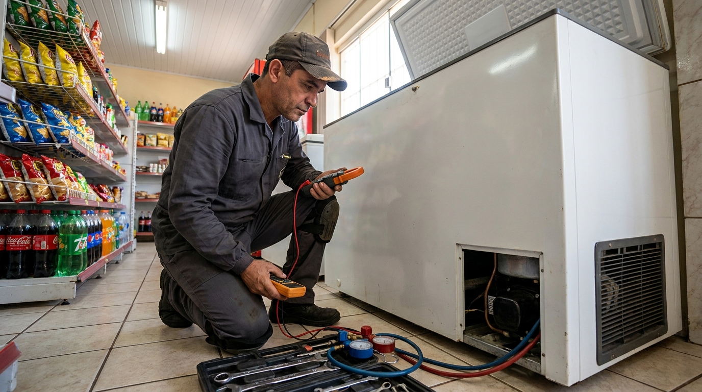 Conserto de placa eletrônica de freezer em Aracaju‑SE